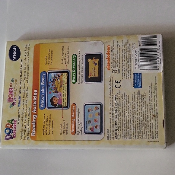 Dora The Explorer V.Reader Dora And The Three Little Pigs VTECH New Sealed - Picture 2 of 11